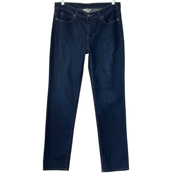 Duluth Trading Co Flex Jeans Daily Denim Dark Wash Size 8x29 Slim Straight Leg - Picture 2 of 10